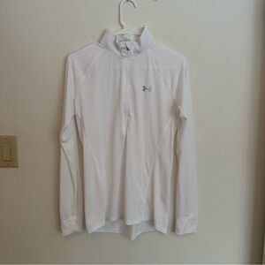 Under Armour Men's White Long Sleeve Performance Tee